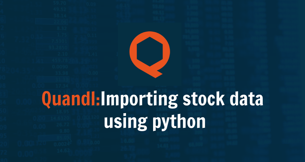 import stock data using quandl python